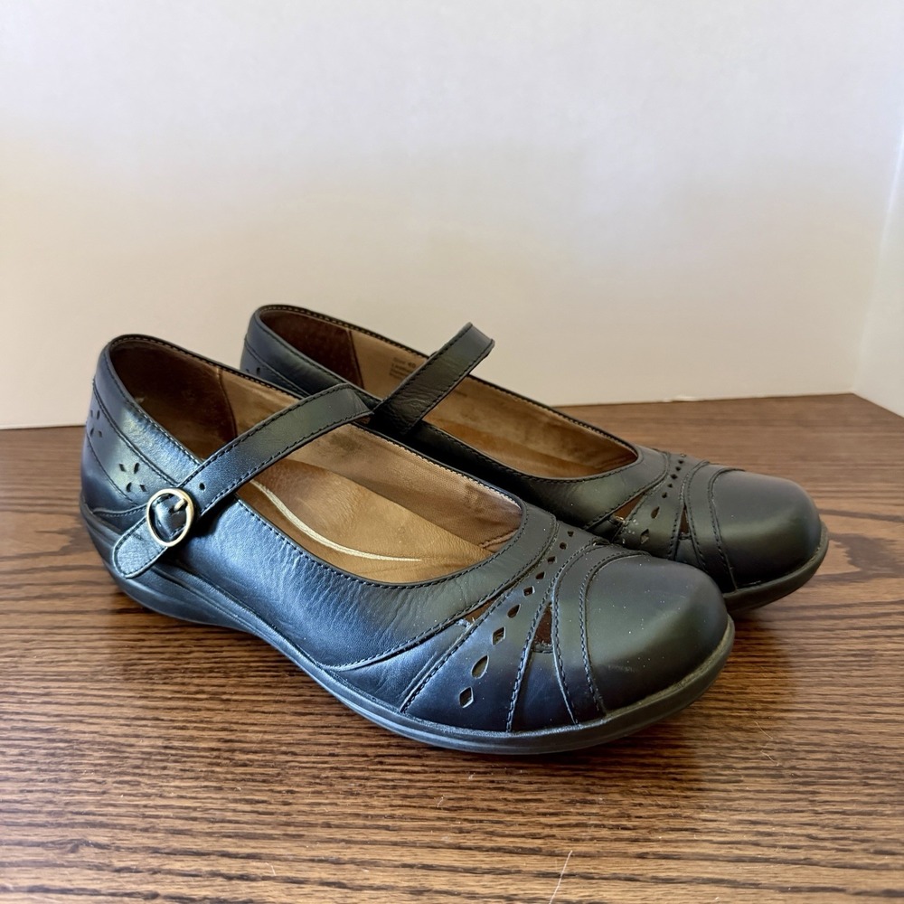 Dansko Mathilda Women's Black Leather Mary Jane Slip On shoes Size 40 US 9.5-10